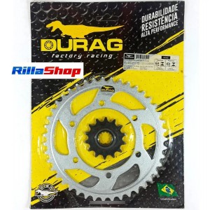 Kit Coroa E Pinhão Durag 520 43/14 Kawasaki Ninja 250r 09/12