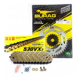 Kit Relação Did 530 Vx3 Dourada Durag 40/17 Suzuki GSX 1300 R Hayabusa 99/07