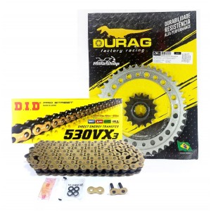 Kit Relação Did 530 Vx3 Dourada Durag 44/16 Honda CB 1000 R 07/17