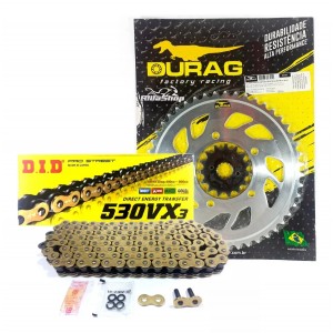 Kit Relação Did 530 Vx3 Dourada Durag 47/15 Suzuki GSF 600/650 Bandit GSX 600/750 F