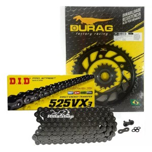 Kit Relação Did 525 Vx3 128l Durag 45/17 BMW S 1000 XR 20/24