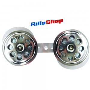 Buzina Cromada Dupla 12v Ml/ Tur 125 83/88 Modelo Original 