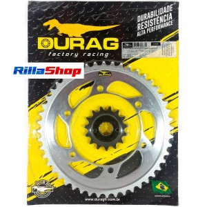 Kit Coroa E Pinhão Durag 525 48/15 Honda Xlv 650 Transalp 99/07