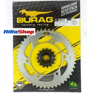 Kit Coroa E Pinhão Durag 525 47/15 Honda Xlv 700 Transalp 11/15