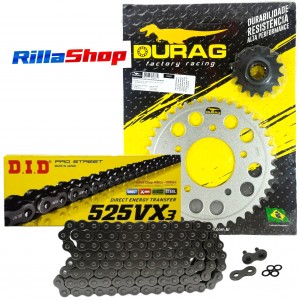 Kit Relação Did 525 Vx3 108l Durag 40/15 Honda CB 500 94/05