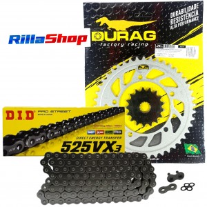 Kit Relação Did 525 Vx3 116l Durag 45/17 Suzuki GSX R 750 Srad 06/10