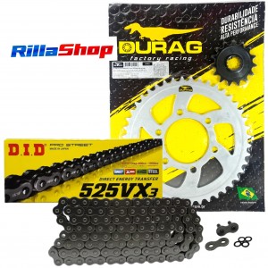 Kit Relação Did 525 Vx3 114l Durag 44/15 Kawasaki Z 900 ABS 17/23