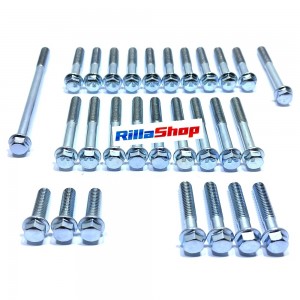 Kit Parafusos Do Motor Cromado Completo 28 Peças Cg/ Ml/ Tur/ Today/ Titan 125 77/99 Modelo Original