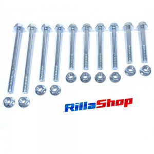 Kit Parafusos Fixação Do Motor (10 pçs) Cg/ Ml/ Tur/ Today/ Titan 125 77/99 Modelo Original