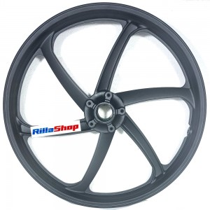 Roda Dianteira Liga Leve Biz 125+ 09/21 Ex Freio À Disco Preta 6 Palitos 
